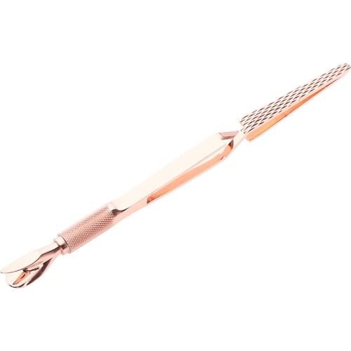 Dual-ends Nail Art Shaping Tweezers Nail Cuticle Remover Clip C Curve Nipper