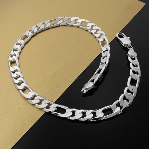 Hot classic Popular brands 12MM chain 925 Sterling Silver necklace for men 18-30 inches Charm high quality Fashion party jewelry