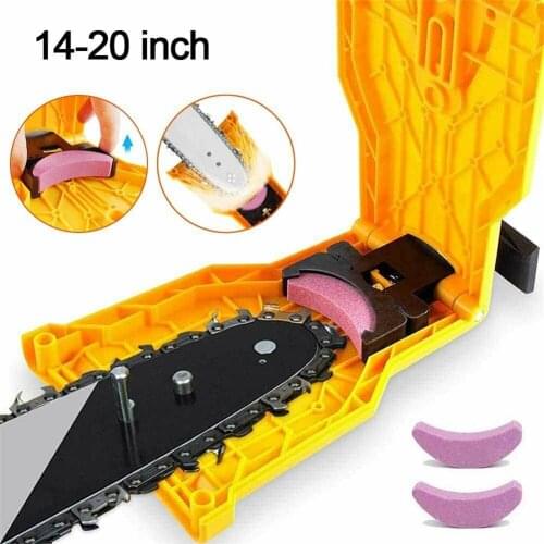 Chainsaw Sharpener Portable Chain Saw Blade Teeth Sharpener Work Sharp Fast-Sharpening Stone Grinder Tools Suitable for 14-20