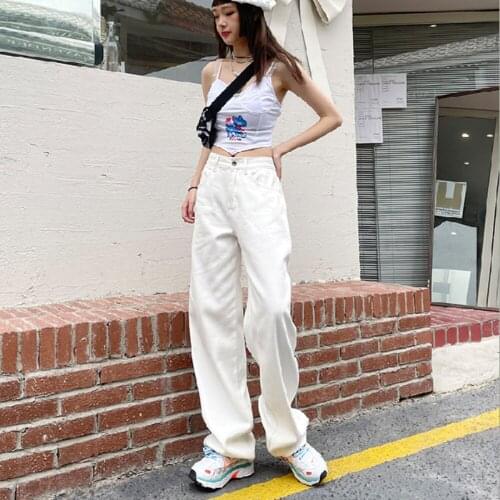Wide Jeans Baggy Pockets Femme Pants Y2K Aesthetic Deinm Pants Fahion Mom Pants Women Korean Vintage Trousers calça feminina