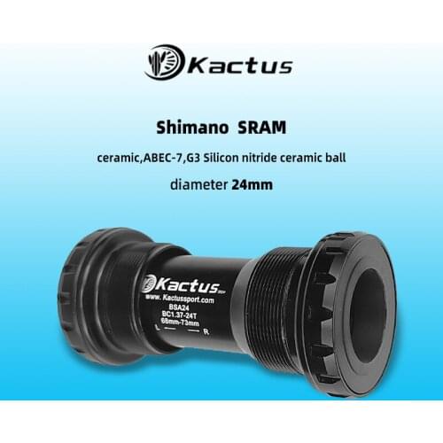 KACTUS Bike Bottom Ceramic Bearing BSA24 PF4124 BB86 -92 For Shimano SRAM GXP Road MTP Crankset Chainset Shaft Diameter 24-22mm