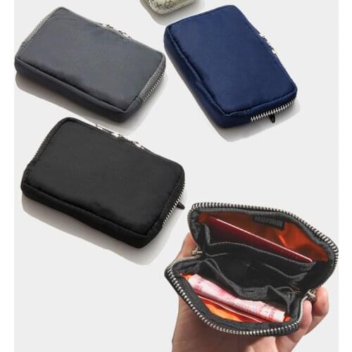 Japanese Men Wallet Short Wallet Nylon Cloth Casual Student Wallets Youth Purse Business Card Holder New waterproof small purse