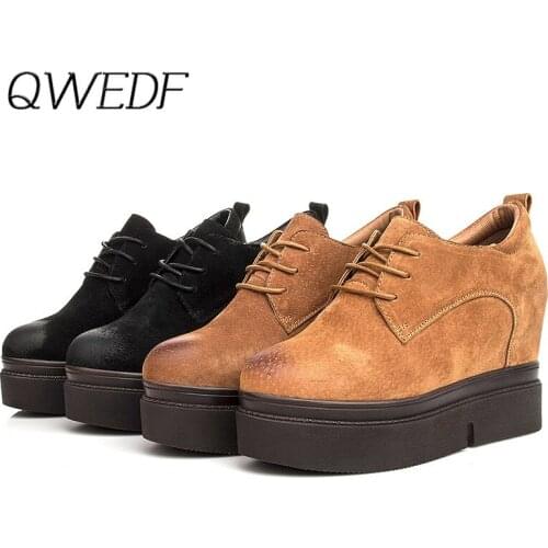 2019 Boots Women Women Ankle Boots Wedges Platform Autumn Female High Heel Zipper Shoes Ladies Fashion Botines Mujer Z3-80