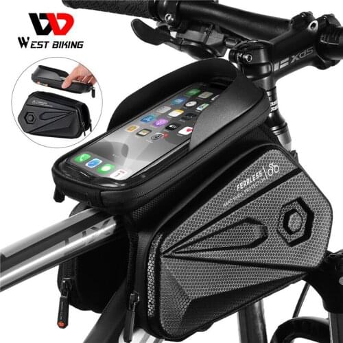 Hard-shell mountain bike bicycle bag bike frame bag bike phone holder bicycle saddle bag riding equipment cycling accessories