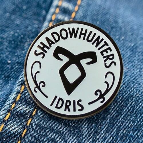 Shadowhunters Membership The Mortal Instruments Enamel Brooch Pin Backpack Hat Bag Lapel Pins Badges Fashion Jewelry Accessories