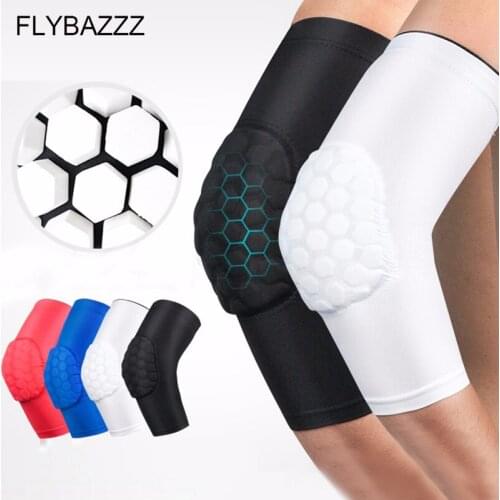 1 PCS Elastic Breathable Arm Sleeve Gym Sports Elbow Protectors Crashproof Honeycomb Basketball Elbow Pads Support Guards Pads