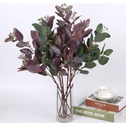 1Pc Artificial Plants Eucalyptus Plant Decor Wall Hanging Bedroom Decor Fake Plant Eucalyptus DIY Outdoor Hanging Decor Widding