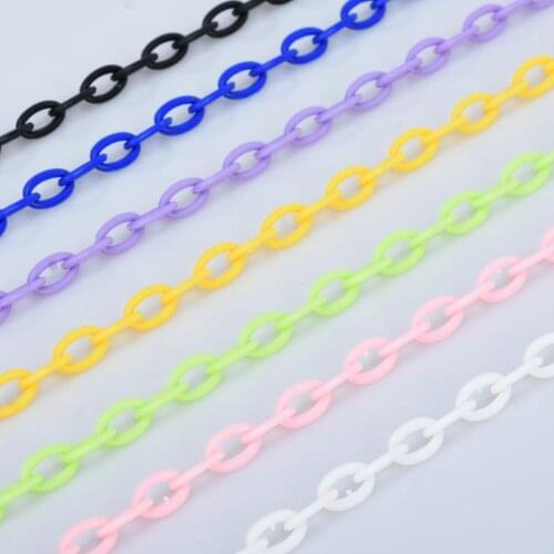 13*8mm Resin Plastic Chain Delicate Classic Plastic Chain 42cm Length Diy Necklace Bracelet 10pcs