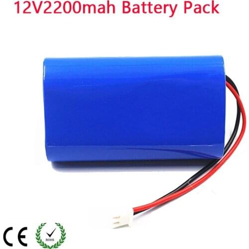 12V 2200mah Battery Pack 18650 12.6V Rechargeable Batteries 3S 1P For Portable Charger/LED/ Hot Sale