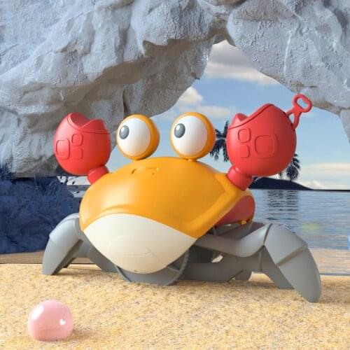2021 Baby Bath Toy Water Game Clockwork Infant Swim Big Crab Bathtub Animals Bathroom Beach Toys for Kids Children Girls Boys