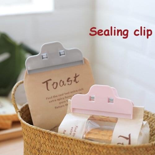 3 PCS Plastic Bag Sealer Snack Fresh Food Storage Bag Clips Clamp Food Bag Clips Kitchen Tool Close Clip Househould Accessories