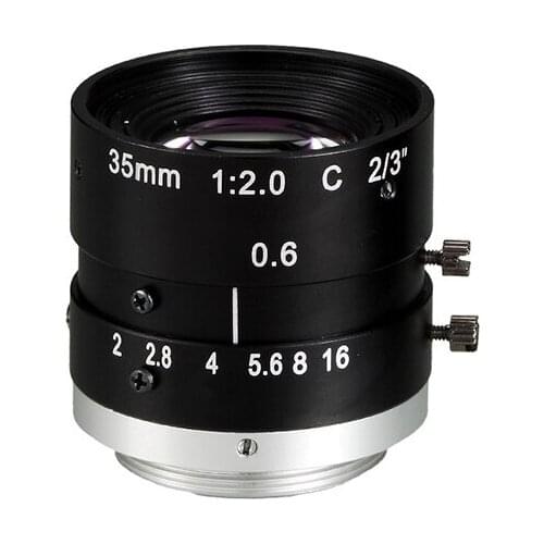 5 Megapixel 2/3" F1.6-16C 35mm C Mount Machine Vision lens for Industrial camera Smart security SL-C3520MP5