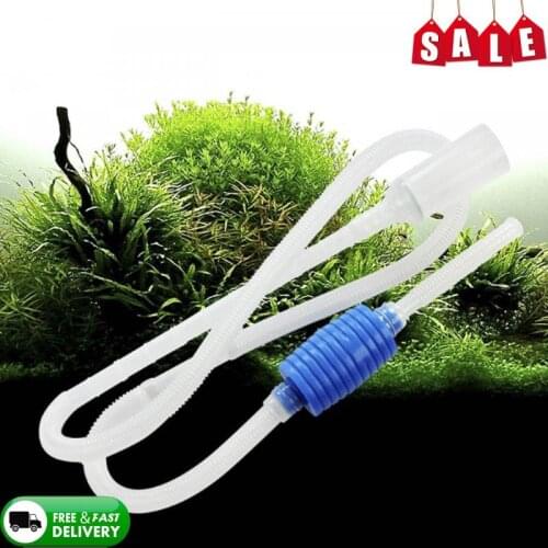 Aquarium Gravel Cleaner Vacuum Handheld Siphon Pump With Filter Nozzle Cleaning Accessories Fish Tank Water Changer Air Pump