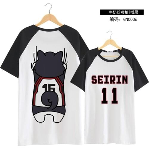 Free shipping Kuroko no Basuke t shirt Kuroko Tetsuya Cosplay Costume Kuroko no Basket T shirt Anime tshirt for male/female
