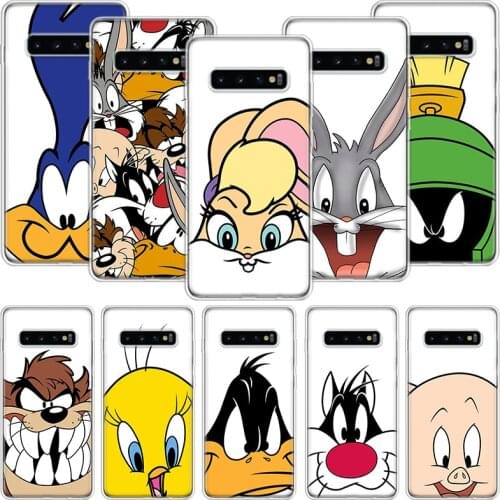 Funny Cartoon Bunny Phone Case For Samsung Galaxy A51 A71 A70 A50 A40 A30 A20E A10 A01 A21 A41 A20S A6 A7 A8 A9 Coque Cover