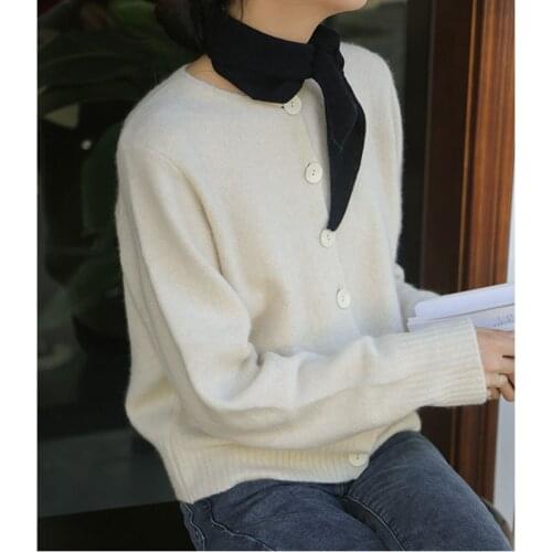 Elegant Temperament Casual Warm And Soft Wool Sweater 5 Color Women Fashion Winter Single Breaster Long Sleeve Knitted Coat