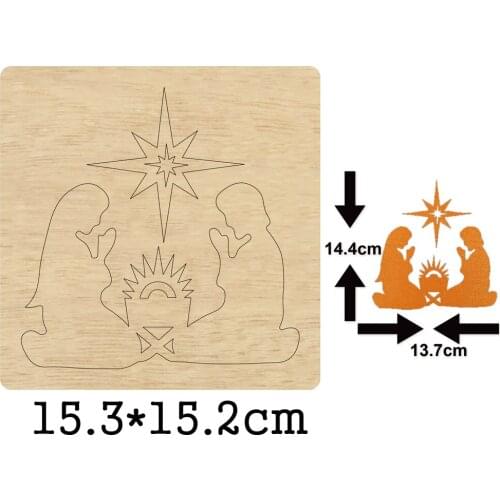 Christianity Believers Prayer Wood Cutting Die For DIY Leather Cloth Paper Craft Fit Common Die Cutting Machines on the Market