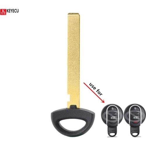 KEYECU Replacement Smart Car Key Uncut Insert Emergency Blade Fob for BMW Mini Copper S Clubman Convertible Works Countryman