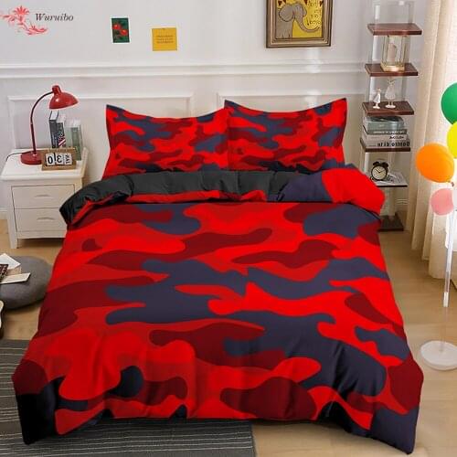 Home Textile Cool Boy Girl Kids Adult Duvet Cover Set Camouflage Bedding Sets King Queen Twin Comforter Covers With Pillowcase