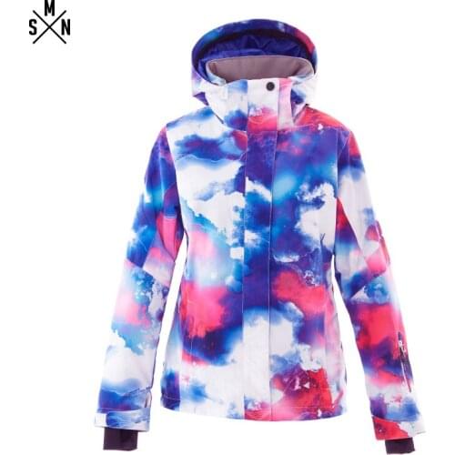 SMN Snowboard Jacket Adult Women Colorful Windproof Waterproof Warm Breathable Winter Outdoor Ski Jacket