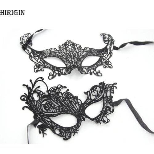 1PCS Hot Sales Sexy Lady Black Lace Mask Cutout Eye Mask For Masquerade Party Fancy Dress Costume Halloween Party Fancy