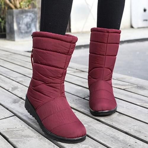 Fashion Women Boots Winter Warm Snow Boots Thicken Waterproof Tassels Shoes FK88