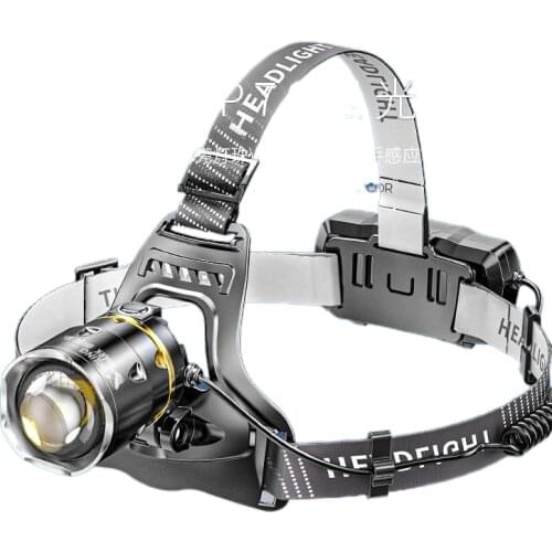 The head-mounted headlight glare charging led bright yellow fishing specific inductive lighting lamp catch the sea