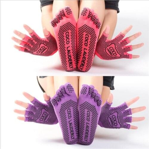 Anti Skid Gloves Five Fingers Socks Cotton Socks Pure Cotton Toes Socks Happy Cute Socks Women Hip Hop Calcetines Mujer Funny