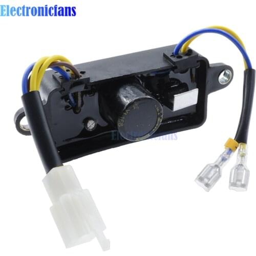 AVR Single Phase Voltage Regulator Rectifier for 2KW 3KW Gasoline Generator Electric Start Generator Accessories