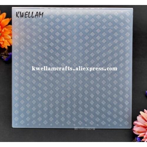 Larger Size Dots Plastic Embossing Folder For Scrapbook DIY Album Card Tool Plastic Template 19.7x19.7cm KW7110826