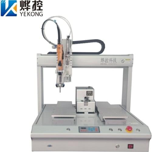 Five Axis Double Tables Automatic Fastening Screwing Screws Machine Screw Locking Machine With Screw Feeder