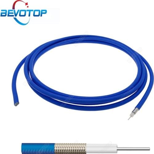 Blue RG402 Cable Semi-Flexible 50 Ohm High Frequency Test Cable RF Coaxial Cable Pigtail Jumper Bevotop