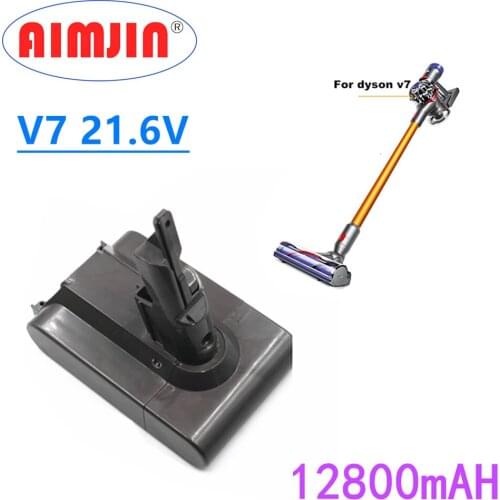 Latest Upgrade 21.6V 12800mAh Li-ion Replaceable Power Tool Battery for Dyson V7 Vacuum Cleaner Replacement Power Tools Battery