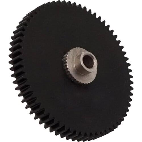 Titan Extruder Big Gear 66 Tooth Modulus 0.5 Stainless Steel Gear for DIY 3D printer titan 3d printer gear parts