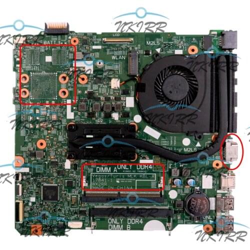 Vegas/Turis MLK KBL-R 17841-1 WX2RR 7CYM7 I3-8130U CPU DDR4 with VGA port motherboard for DELL Inspiron 15 3476 3568 3576 3578