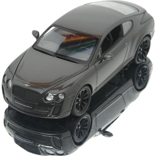 WELLY 1:24 Bentley Continental Supersports Alloy Luxury Vehicle Diecast Pull Back Cars Model Toy Collection Xmas Gift