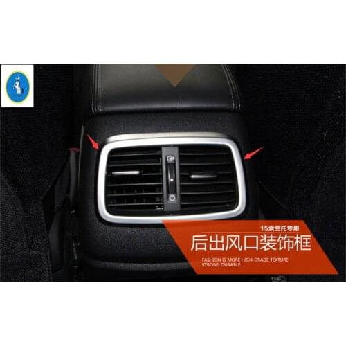 Yimaautotrims Auto Accessory Armrest Box Side Rear Air Conditioner AC Outlet Vent Cover Fit For KIA Sorento L 2015 2016 2017 ABS