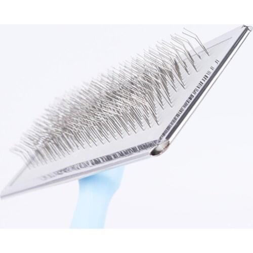 Dog stainless steel grooming comb, cat and dog hair brush, pet grooming, hair removal brush, dog and cat needle comb