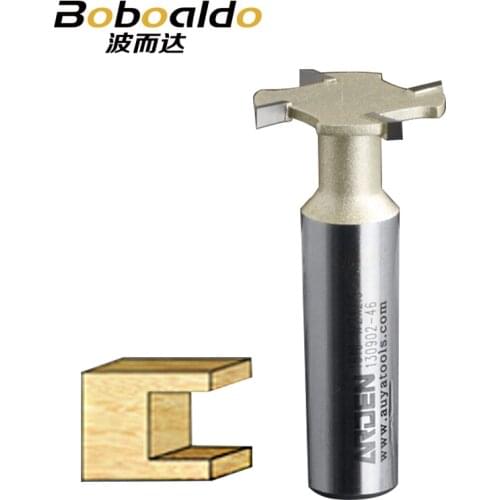1PCS 1/4 1/2 4-Wings Slotting Cutters Arden Router Bit T Slot slotting cutter woodworking tool router bits for wood