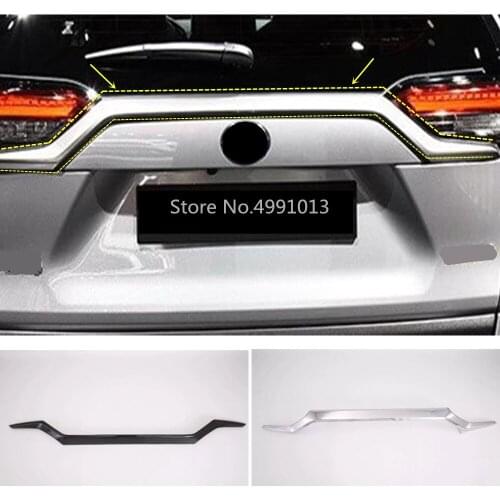 For Toyota Rav4 2019 2020 2021 Car Cover Sticker Styling Rear Back Trunk Door Tailgate Frame Plate Trim Lamp Hoods 1pcs