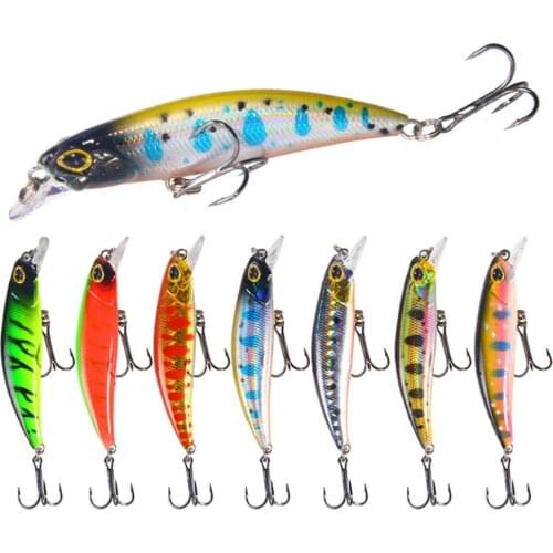 1pcs Hard Minnow Fishing Lure 7cm/4g Sinking Rattling High Quality Isca Artificial Hard Bait For Trout Bass Carp Lures Pesca