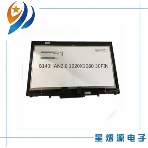 14.0" Original New Full-HD Touch LCD Screen Digitizer Assembly Bezel FOR Lenovo ThinkPad X1 Yoga 2nd GEN 2017 B140HAN03.6 30pin