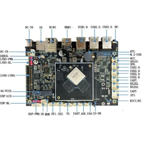4GB DDR4 32GB EMMC rockchip rk3399 sbc single board computer android 3399 linux system motherboards with 10/100M/1000M Ethernet