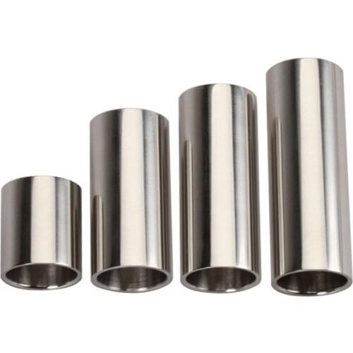 4pcs/set Plated Steel Guitar Slide 28mm 51mm 60mm 70mm Smooth Edge Slider Electronic Guitarra Parts Accessories