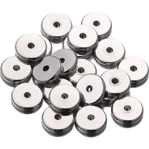 50pcs Lot 4 5 6 8 10mm Stainless Steel Flat Round Bead Loose Spacer Beads for DIYJewelry Making Charm Bracelet Wholesale Bulk