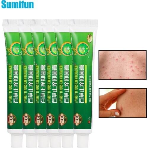 7Pcs Sumifun Chinese Herbs Antibacterial Cream Dermatitis Eczema Psoriasis Ointment Skin Care Medical Plaster Anti Itching D8621