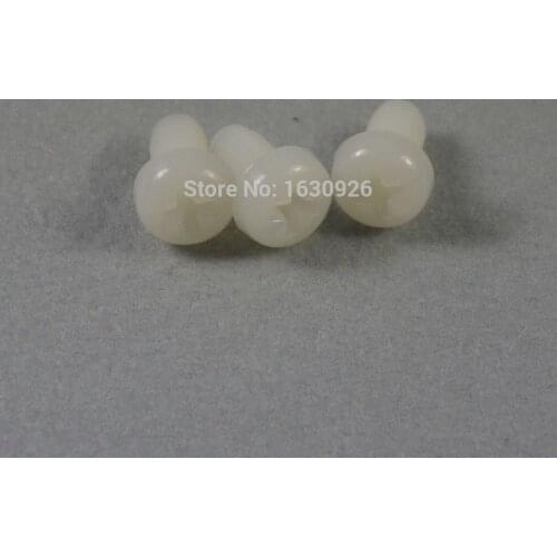 Free shipping 50 pieces Metric Thread M5x25mm Full Nylon Philips Pozi Raised Pan Round Head Screw