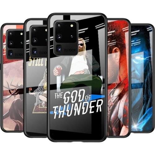 Tempered Glass Cover Avengers Thor For Samsung Galaxy S21 Ultra Plus 5G M51 M31 M21 Shockproof Shell Phone Case
