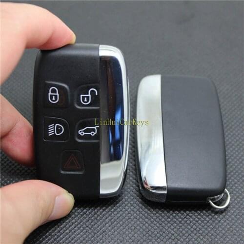 PINECONE for LAND ROVER DISCOVERY 4 RAGNE ROVER JAGUAR XF XFL XE XJ Car Key Case Blank Replace Smart Remote Key Shell 1Pc