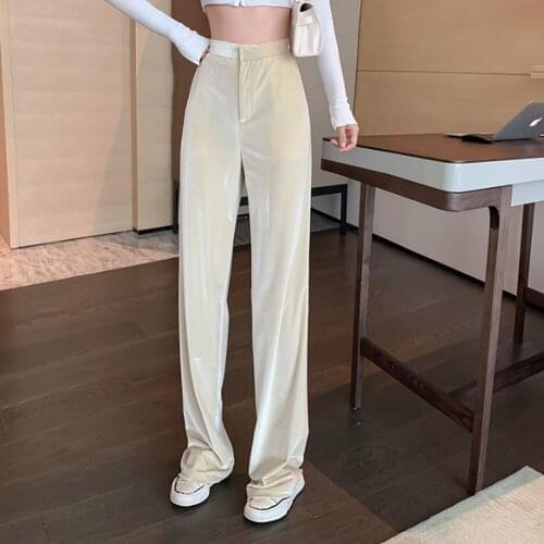 LAJWMPLXLS Women's Velvet Trousers